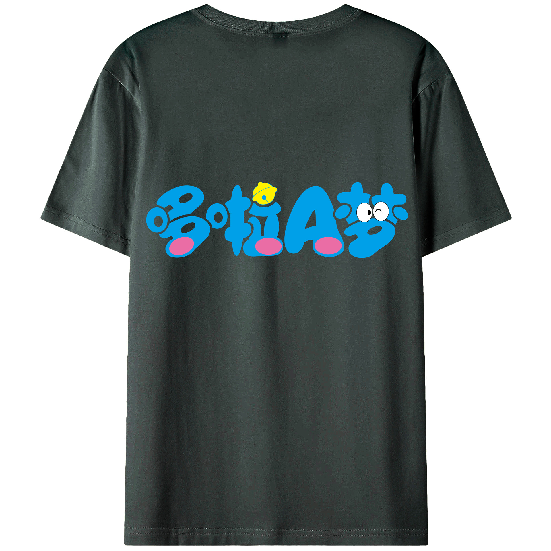 （画像用） ドラえもん Doraemon 綿100％ メンズ半袖Tシャツ（バックプリント） 通気性